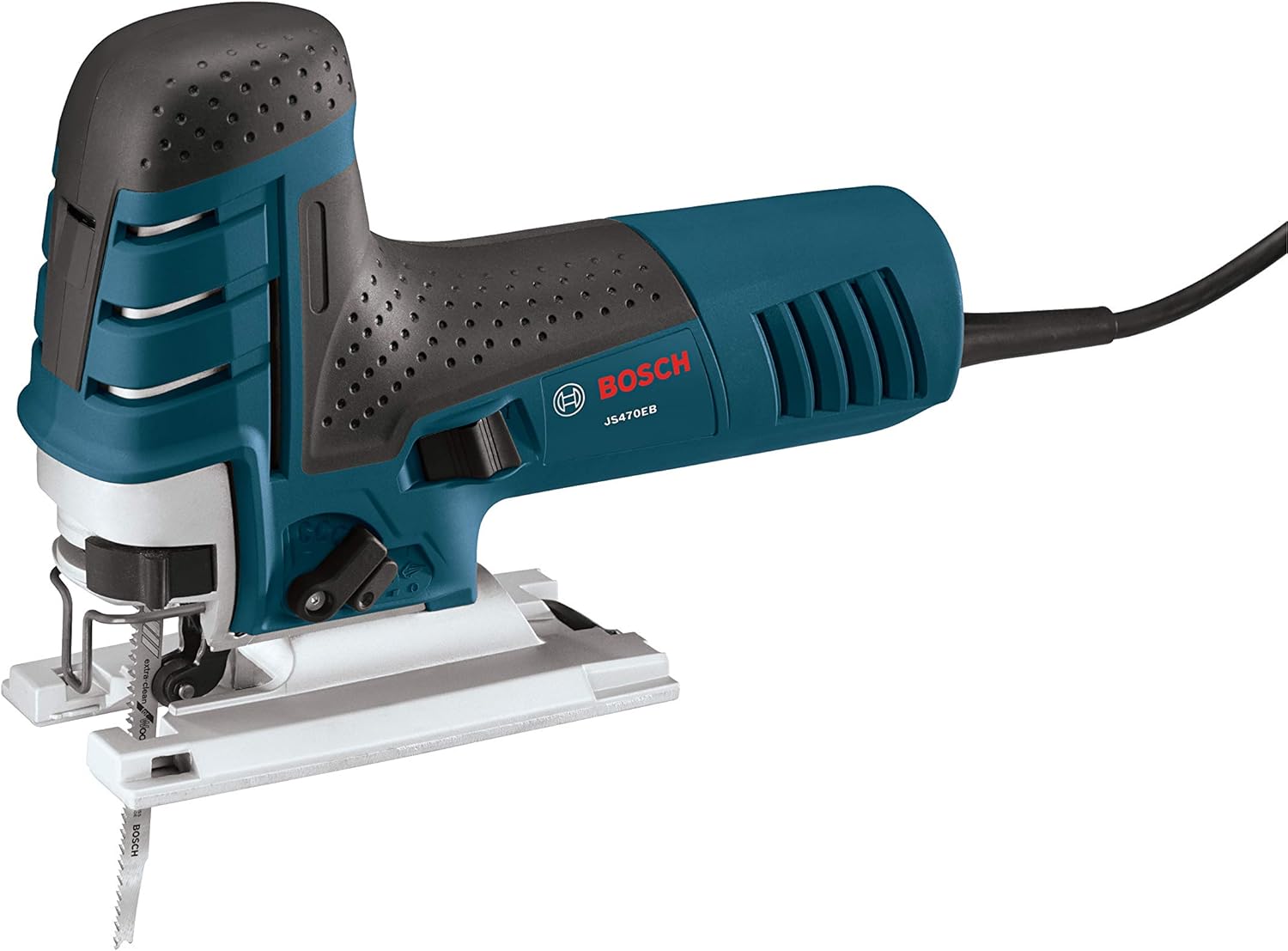 BOSCH JS470EB Corded Barrel-Grip Jig Saw - 120V Low Vibration, 7 Amp Variable Speed for Smooth Cutting up to Up To 5-7/8 Inch on Wood, 3/8 Inch on Steel For Countertops - Image 1