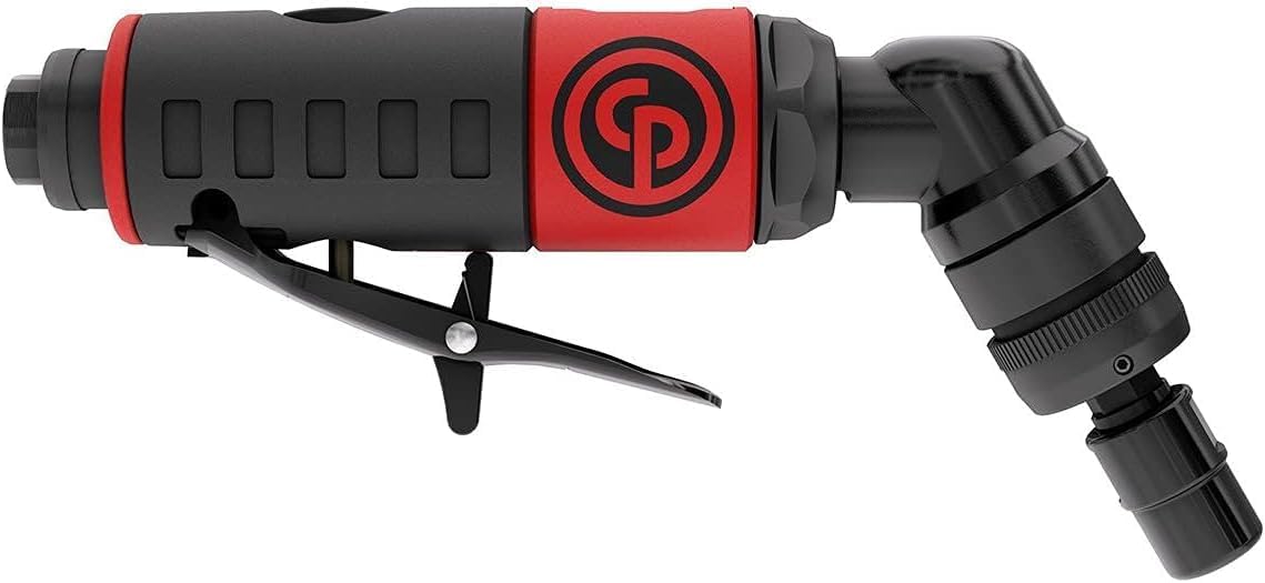 Chicago Pneumatic CP7408 - Air Die Grinder Tool, Welder, Woodworking, Automotive Car Detailing, Stainless Steel Polisher, Heavy Duty, Right Angle Grinder, 1/4 Inch (6 mm), 0.34 HP / 250 W - 23000 RPM - Image 1