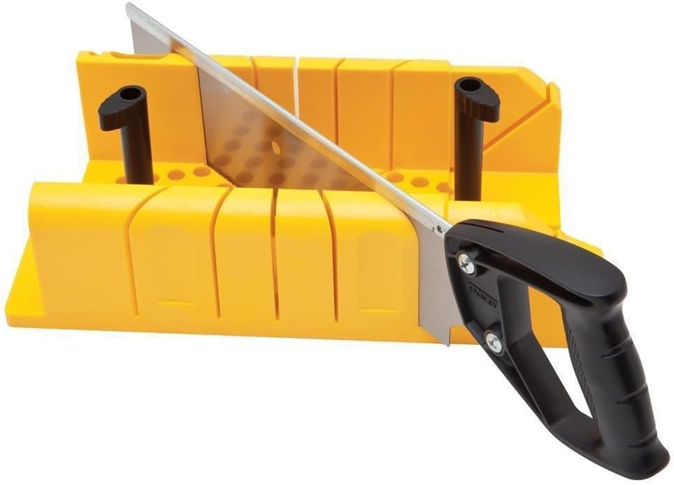 Stanley 1-20-600 Saw Storage Miter Box with Saw, Black - Image 1