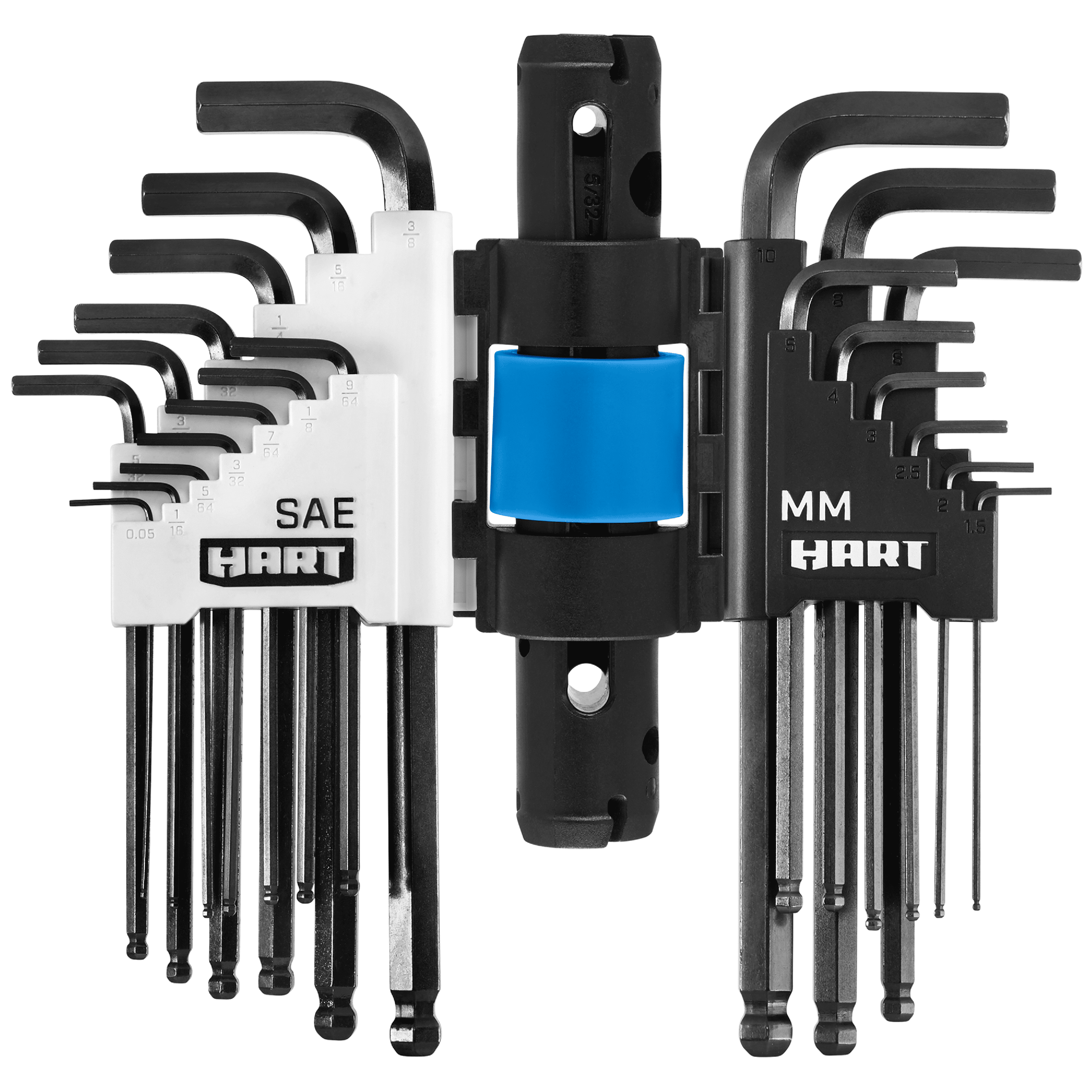 HART 22-Piece Ball End Hex Key Set and Handle SAE and MM - Image 1
