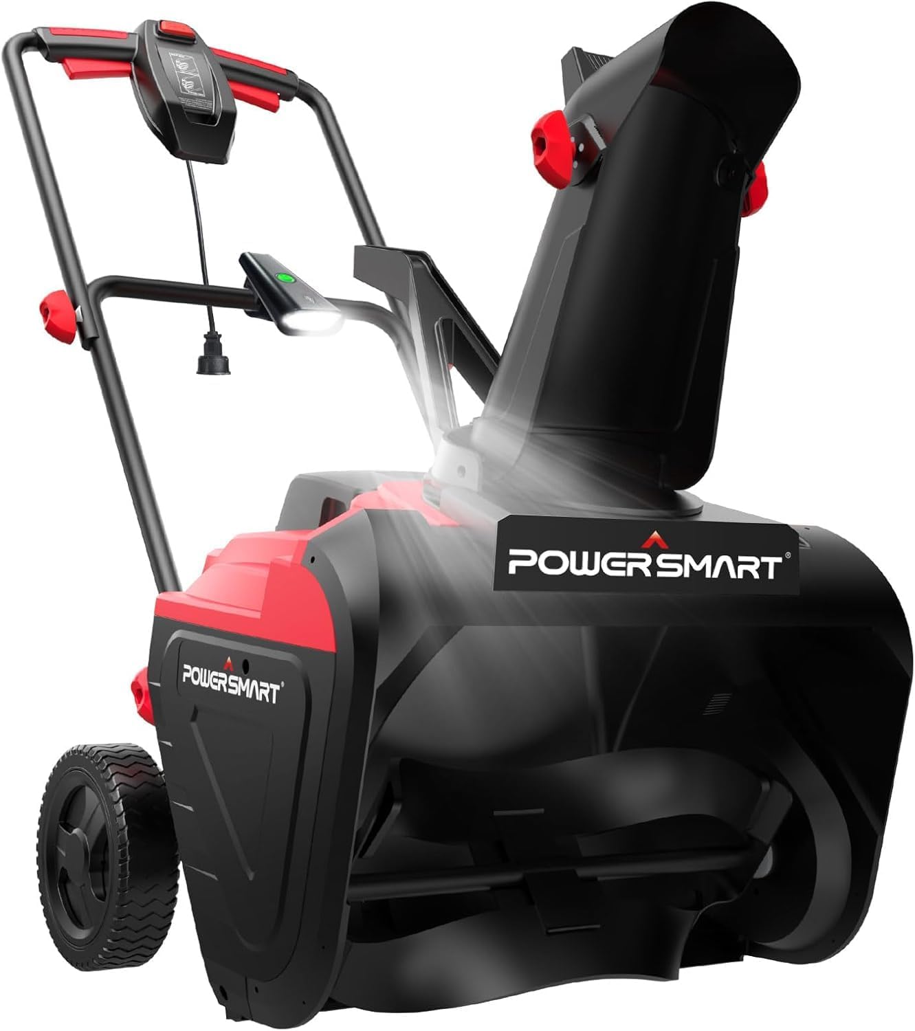PowerSmart 21" Electric Snow Blower – 15 Amp Motor, 2100 RPM, 30 ft Throwing Distance, LED Light for Enhanced Visibility, Corded Design - Image 1