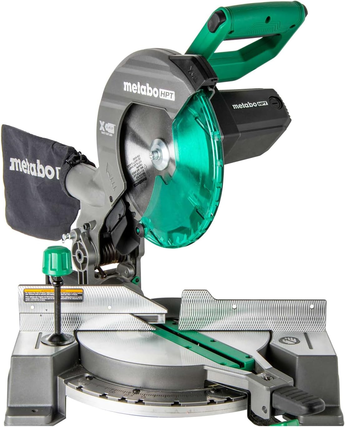 Metabo HPT 10-Inch Single Bevel Compound Miter Saw, 15-Amp Power Saw with Xact Cut Shadow Line, Precision Miter Angles, Single Bevel 0-45°, 40T TCT Miter Saw Blade, Lightweight Design, C10FCG2 - Image 1