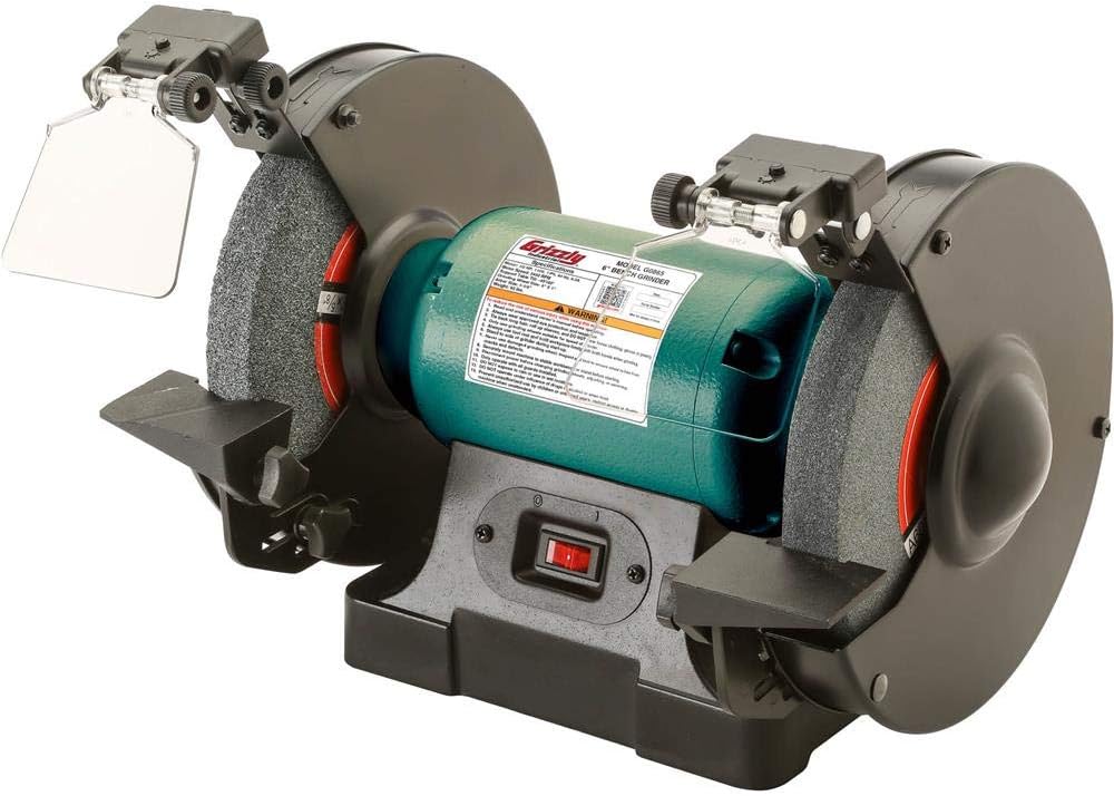 Grizzly Industrial G0865-8" Bench Grinder with LED Lights - Image 1