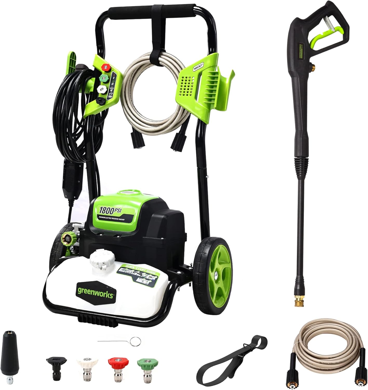 Greenworks 1800 PSI 1.2 GPM Pressure Washer (Open Frame) PWMA Certified - Image 1