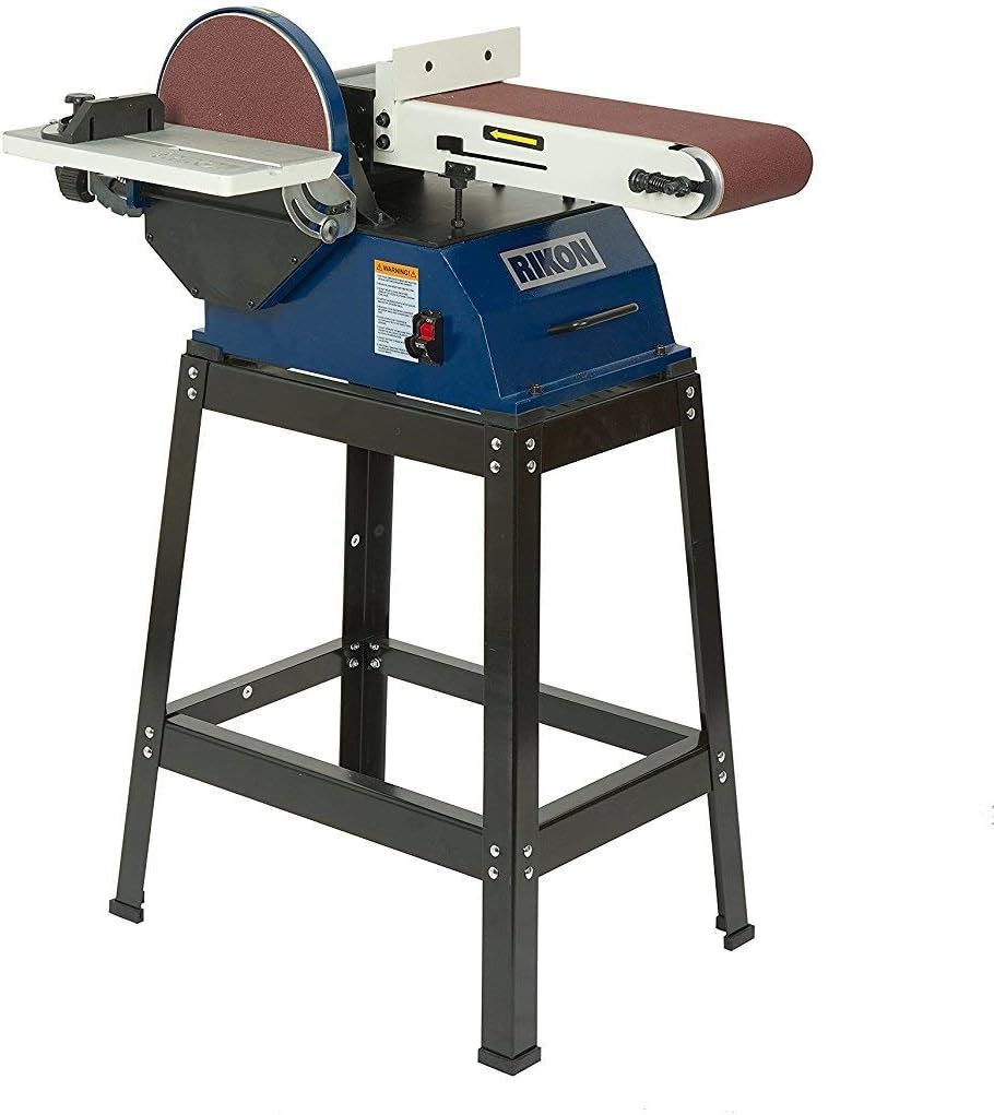 RIKON Professional Power Tools 6” x 48” Belt with 10” Disc Sander, 50-122 - Image 1