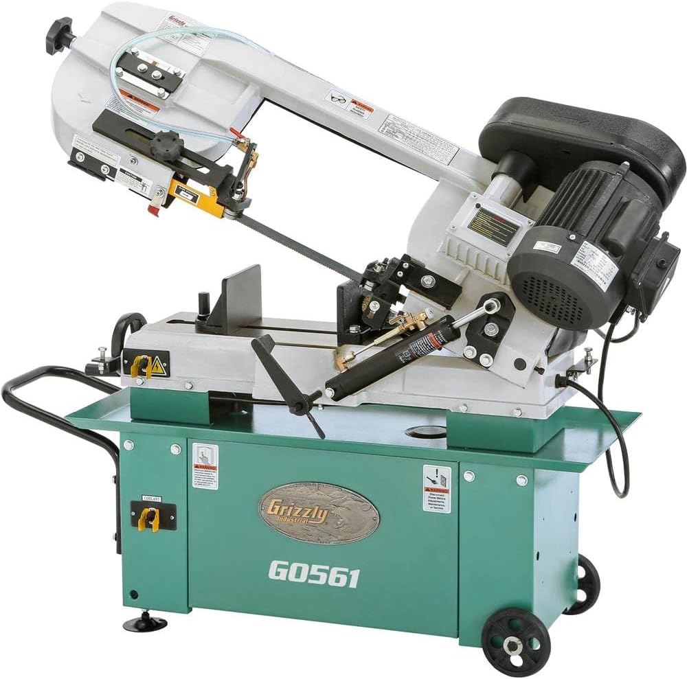 Grizzly Industrial G0561-7" x 12" 1 HP Horizontal Metal Cutting Band Saw - Image 1