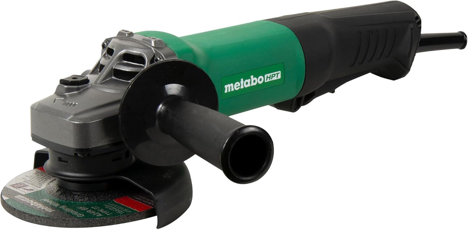 Metabo HPT Angle Grinder, 4.5-Inch, 10.5 Amp, Paddle Switch | G12SE3 - Image 1