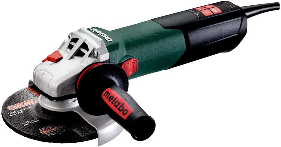 Metabo 6-inch Angle Grinder | 13.5 Amp | 9,600 RPM | Electronics | Lock-on Switch | WE 15-150 Quick - Image 1