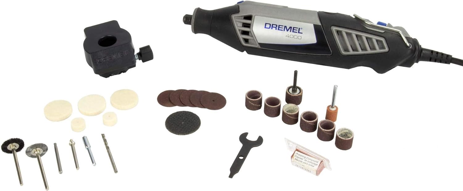 Dremel 4000 Series 28 Piece 1.6A Corded Electric Variable Speed Rotary Tool Kit (Renewed) - Image 1