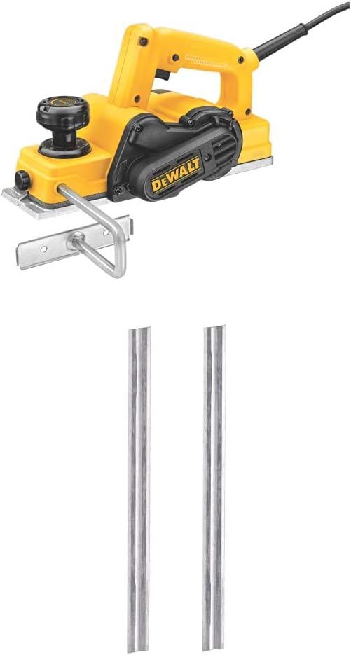 DEWALT D26677K 3-1/4-Inch Portable Hand Planer Kit with DEWALT DW6654 Reversible Carbide Blade Set (for DW677 DW678 and DW680K) - Image 1