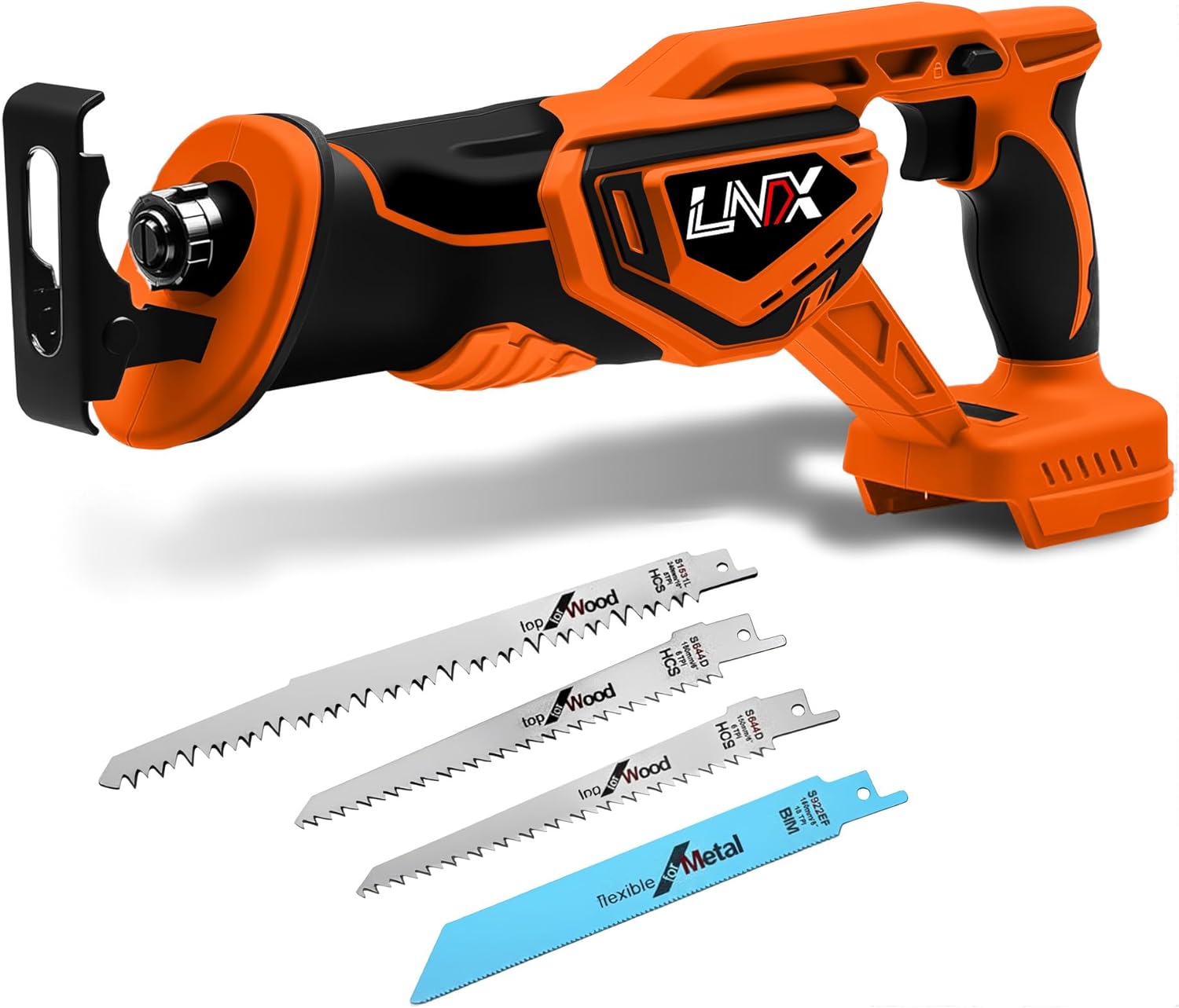 Cordless Reciprocating Saw for DEWALT 20V MAX Battery, Brushless Electric Recip Saw with 4 Blades, 0-2800 SPM Variable Speed, Tool-Free Blade Change, for Wood/PVC/Metal Cutting - Image 1