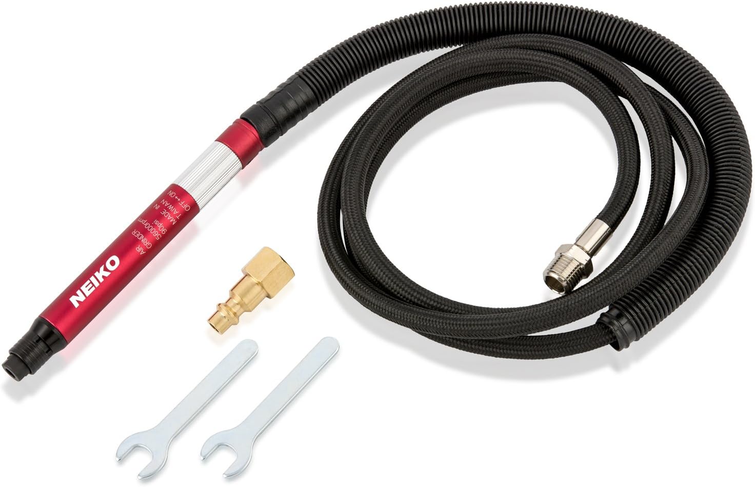 NEIKO 10649A Micro Air Die Grinder | 1/8" (3mm) Capacity | Pencil Type | 54,000 RPM | For Cleaning Dies, Rotors, Backing Plates, Brake Pads, Mounts, Etc. - Image 1