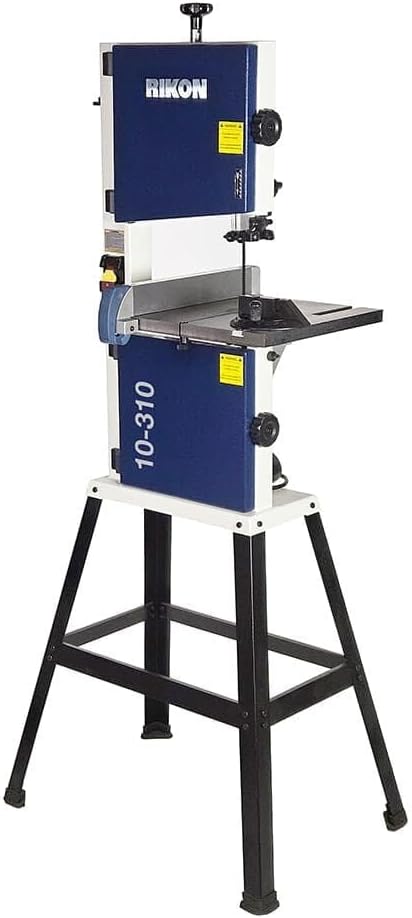 Rikon Power Tools 10-310 10" Bandsaw with Cast Iron Table, Steel Stand, Rip Fence, Quick-Release Tension & 4-5/8" Resaw Capacity - Image 1