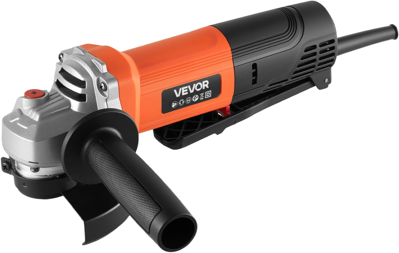 VEVOR Angle Grinder, 4-1/2" Electric Grinder Power Tool, 8Amps 12000RPM High-Speed Corded Angle Grinders with 230° Adjustable Dust Guard for Metal Grinding, Cutting, Rust Removal (Disc Not Included) - Image 1
