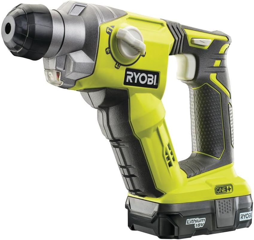 Ryobi R18SDS-0 ONE+ SDS Plus Cordless Rotary Hammer Drill (Body Only) - Hyper Green - Image 1