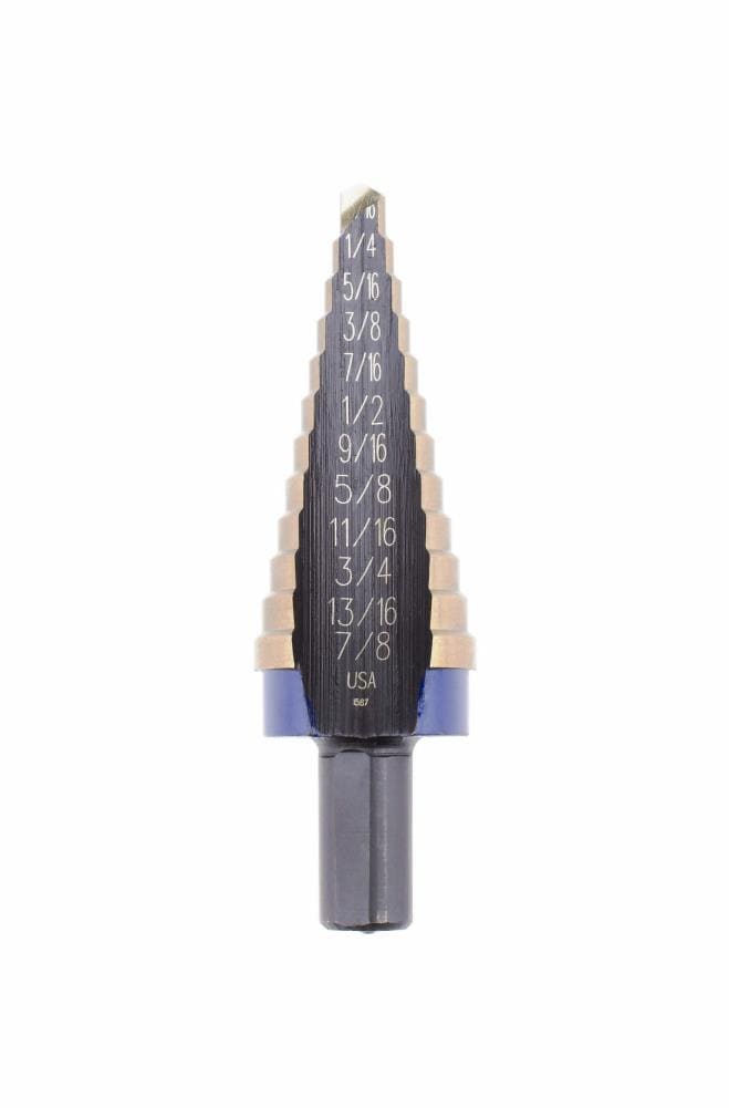 IRWIN 3/8-in 12 -Step Drill Bit ( 3/16-in to 7/8-in ) - Image 1