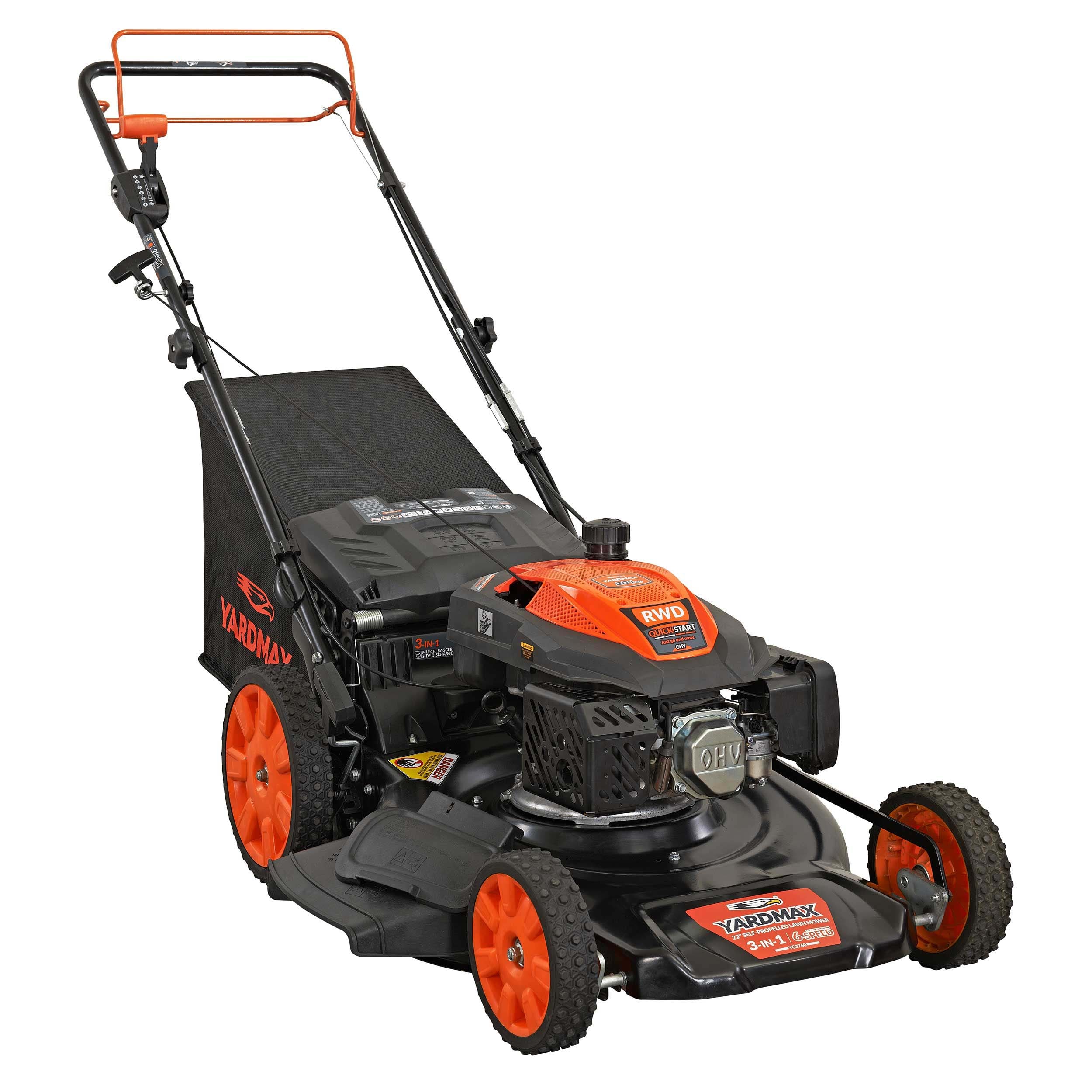 YARDMAX YG2760 22-in Gas Self-propelled lawn mower with 201-cc YARDMAX Engine - Image 1
