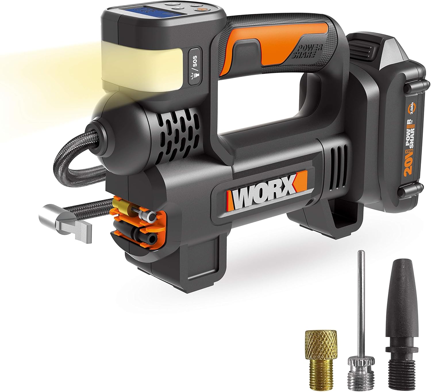 WORX Power Share 20-volt Li-ion Air Inflator (Power Source: Battery ) - Image 1