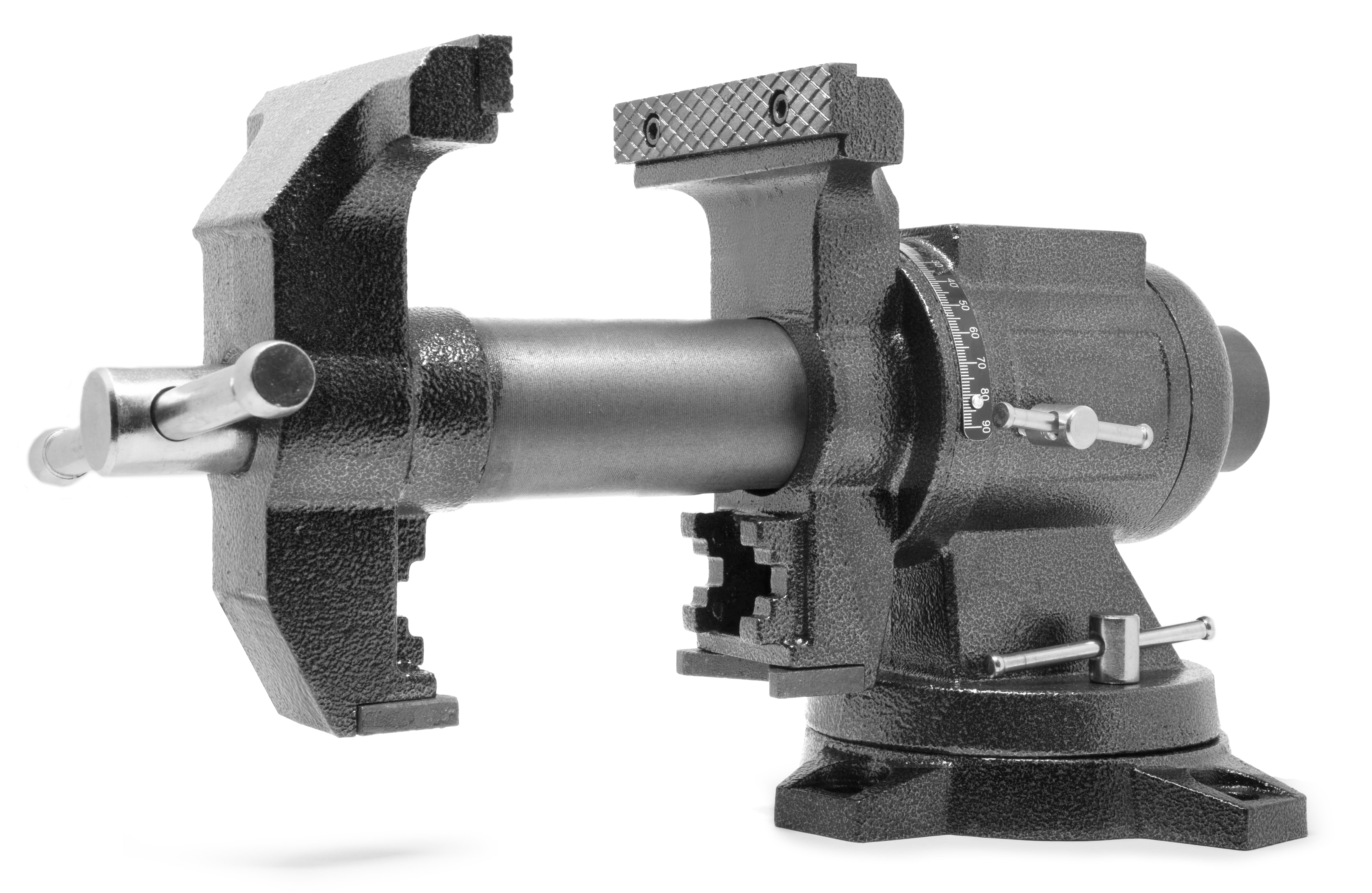 WEN Products 5-Inch Heavy-Duty Cast Iron Multi-Purpose Bench Vise with 360-Degree Swivel Base - Image 1