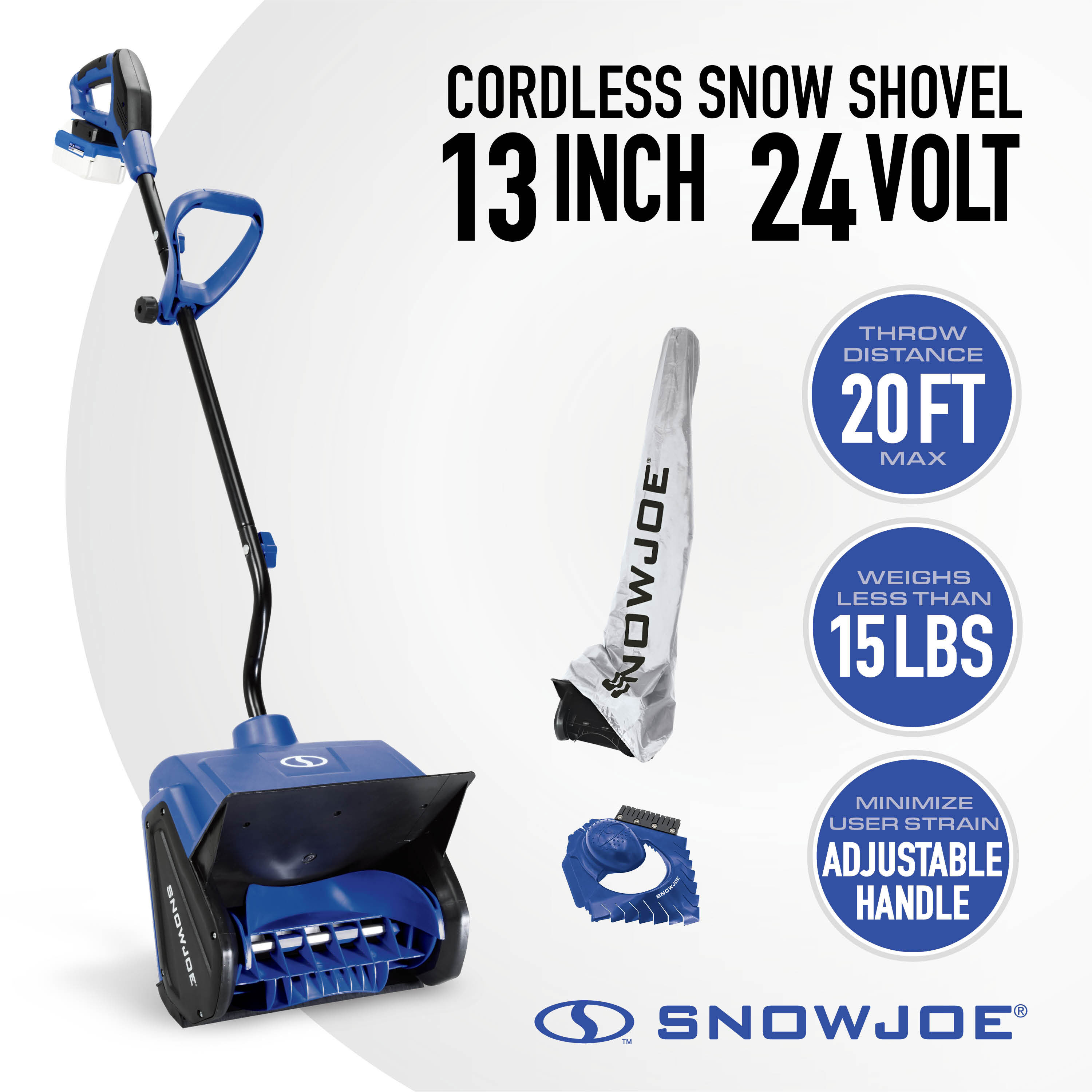 Snow Joe 24-volt 13-in Single-stage Push Battery Powered Snow Shovel 4 Ah (Battery Included) (Charger Included) - Image 1