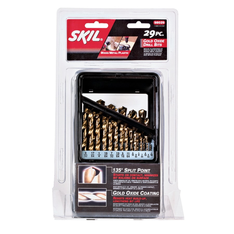 SKIL 29 -Piece Assorted x High-speed steel Screw machine length Twist Drill Bit Set - Image 1