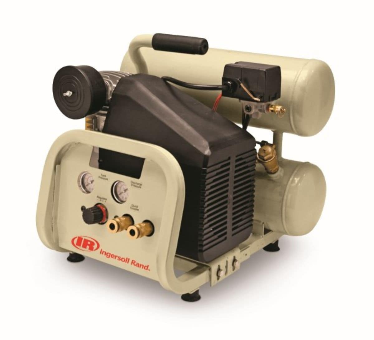 Ingersoll Rand 4-Gallon Portable Electric 135 PSI Twin stack Air Compressor - Image 1